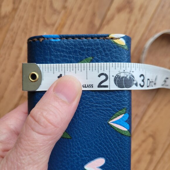 Fossil Sofia Sunglasses Case Floral Hearts Blue Hard Case Triangle - Picture 10 of 11